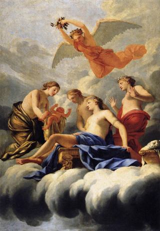 Рождение Купидона, 1645 - 1647 - Эсташ Ле Сюёр