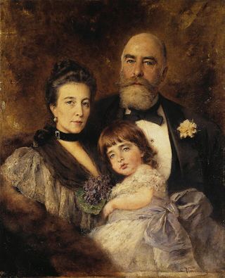 Групповой портрет М.С. Волкова, С.Н. Волковой и С.М. Волкова-Манзея
