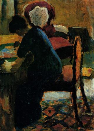 Элизабет за столом, 1909