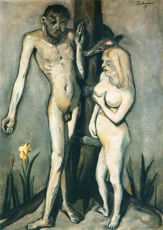 Адам и Ева, 1917 - Макс Бекманн