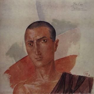 Эскиз грима Сатаны к инсценировке Дневник Сатаны . 1922