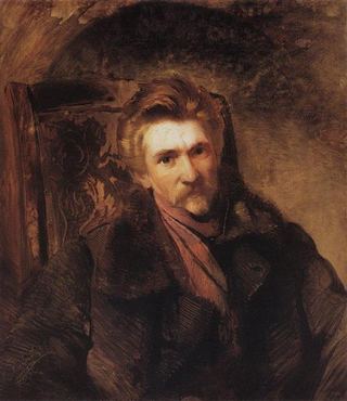 Портрет художника Александра Попова, 1863 - Константин Маковский
