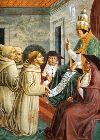 Сон Иннокентия III и подтверждение правила (фрагмент), 1452