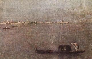 Гондола в лагуне, 1765 - 1770