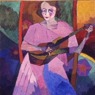 Женщина с гитарой, 1913 - Аристарх Лентулов