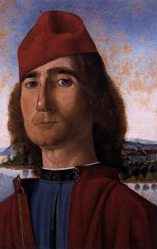 Портрет неизвестного в красном берете, 1493