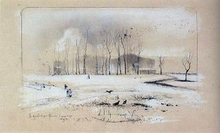 Вид на село Покровское- Фили. 1893