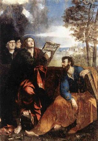 Святые Иоанн и Варфоломей с дарителями, 1527