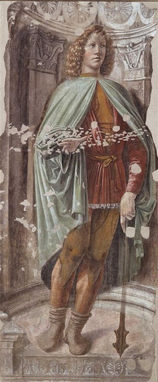 Мужчина с булавой, 1487