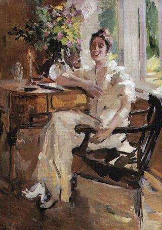Дама в кресле. 1917