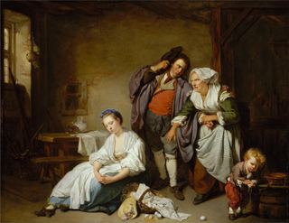 Разбитые яйца, 1756