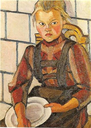 Портрет сестры художника, 1909 - Любовь Попова