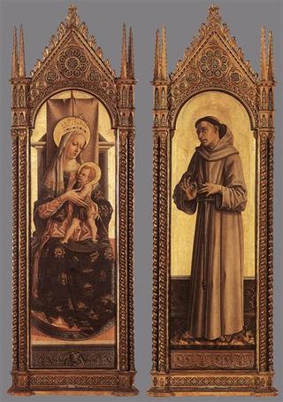 Мадонна с Младенцем, Святой Франциск Ассизский, 1471 - 1472