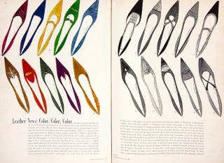 Реклама обуви для И.Миллера (Harper's Bazzar), 1958