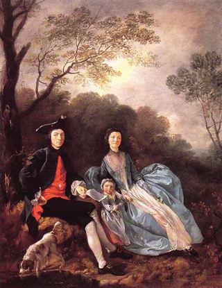 Художник с женой и дочерью, c.1748