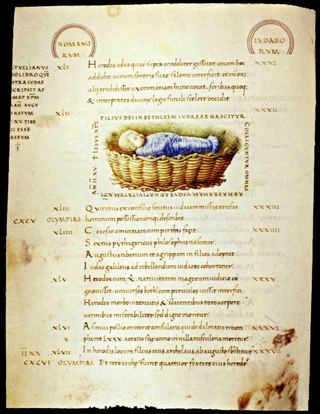 Младенец Иисус в яслях, 1450