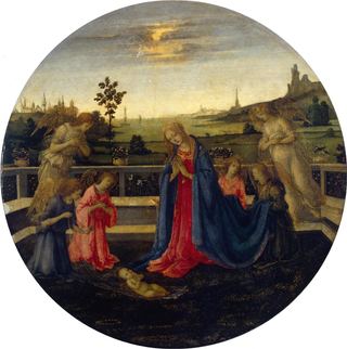 Поклонение младенцу, c.1483