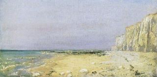 Нормандский пляж, 1874 - Василий Поленов