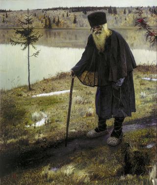 Пустынник, 1889 - Михаил Нестеров