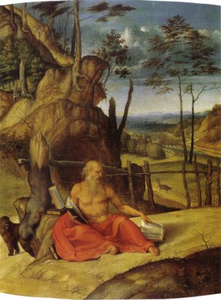Святой Иероним в пустыне, c.1509