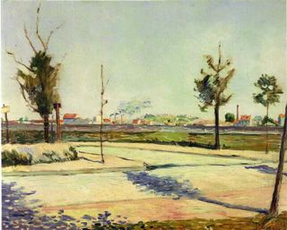 Дорога в Женвилье, 1883