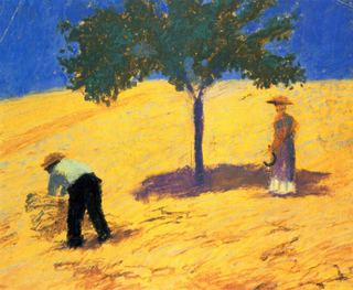 Дерево на кукурузном поле, 1907 - Август Макке