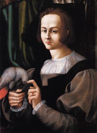 Мужчина с попугаем, c.1525