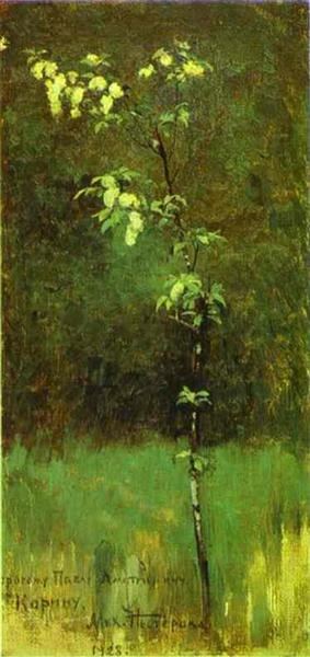 Дерево в цвету, 1890 - Михаил Нестеров