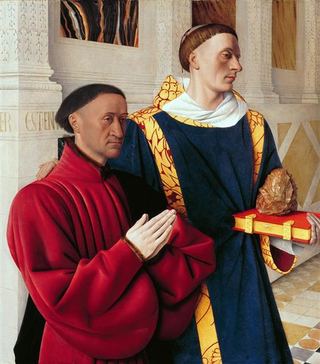 Этьен Шевалье со святым Стефаном, c.1454