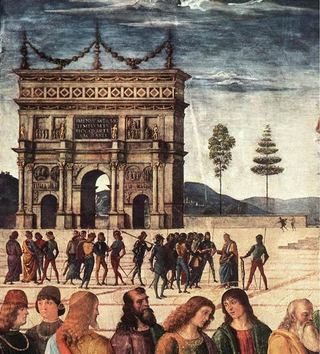 Христос вручает ключи святому Петру (фрагмент 2), 1481