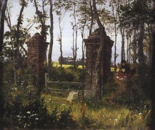Старые ворота. Вел. Нормандия., 1874 - Василий Поленов