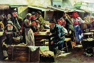 Трапеза, 1875 - Владимир Маковский