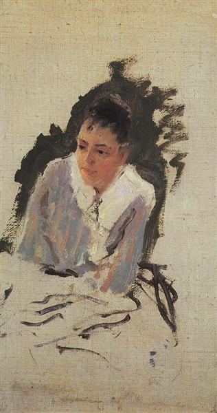 Портрет  художницы М.В.Якунчиковой, c.1880 - Константин Коровин
