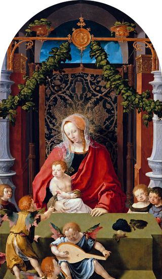 Богоматерь с Младенцем и ангелами, c.1520