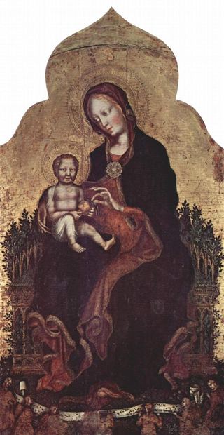 Мадонна с ангелами, 1408 - 1410