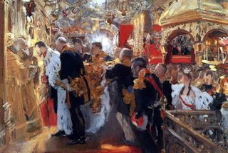 Коронация. Миропомазание Николая II в Успенском соборе. 1896