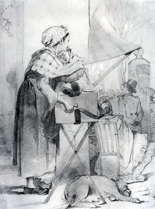 Парижская шарманщица. Этюд, 1863 - Василий Перов