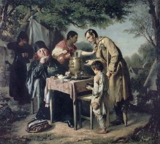 Чаепитие в Мытищах под Москвой, 1862 - Василий Перов
