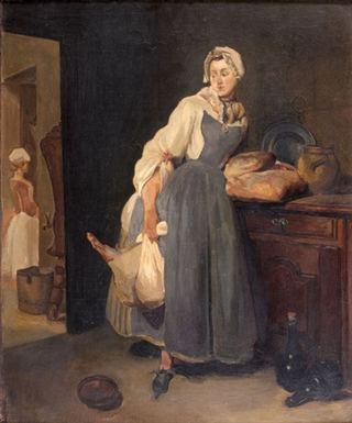 Поставщик (копия по Шардену), c.1893