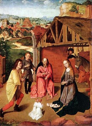 Рождество, c.1490 - Жерар Давид