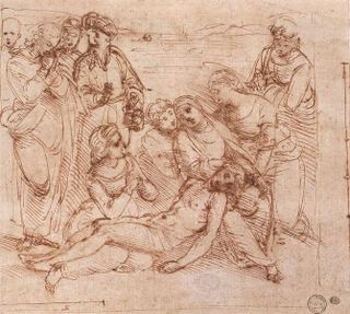 Оплакивание мертвого Христа, c.1505 - Рафаэль