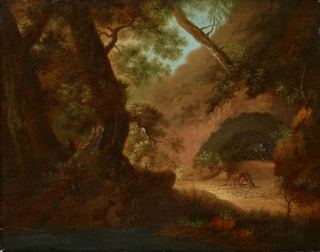 Волки в лесу перед пещерой, 1798