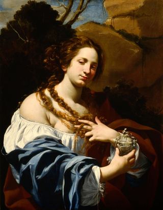 Вирджиния да Веццо, жена художника, в роли Магдалины, 1627