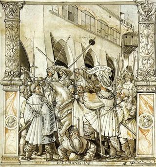 Унижение императора Валериана персидским царем Сапором, 1521