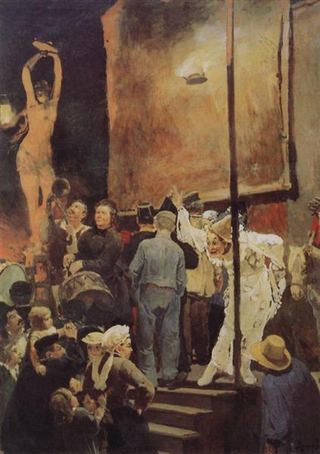 Акробаты (На празднике под Парижем), 1877 - Виктор Васнецов