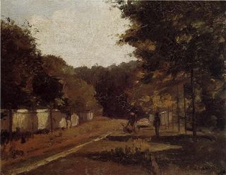 Пейзаж, Варенн Сен-Илер, c.1864 - c.1865 - Камиль Писсарро
