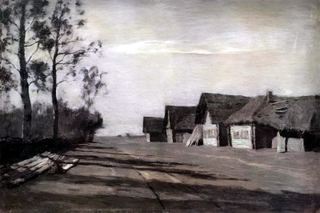Лунная ночь. Деревня. 1897