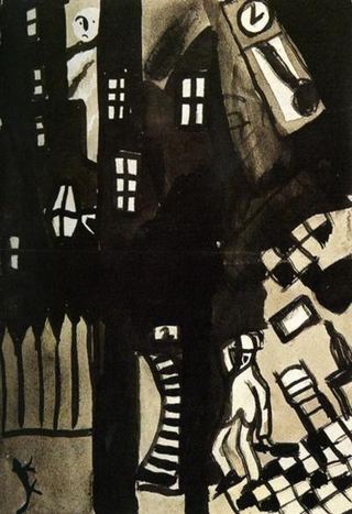 Мадрид. Пьяный мужчина, 1922