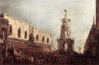 Карнавальный четверг на Пьяцетте, 1766 - 1770