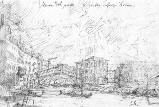 Большой канал у моста Риальто, c.1725
